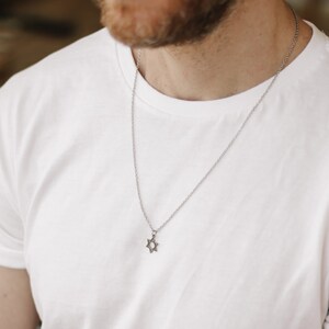 Star of david pendant for shop men