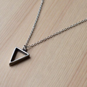 Triangle necklace for men