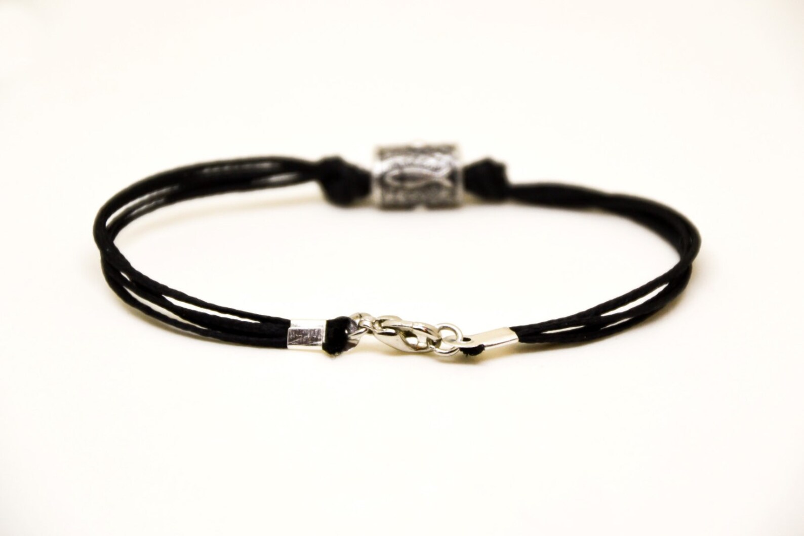 Hamsa Bracelet for Men Men's Bracelet With a Silver Tube - Etsy