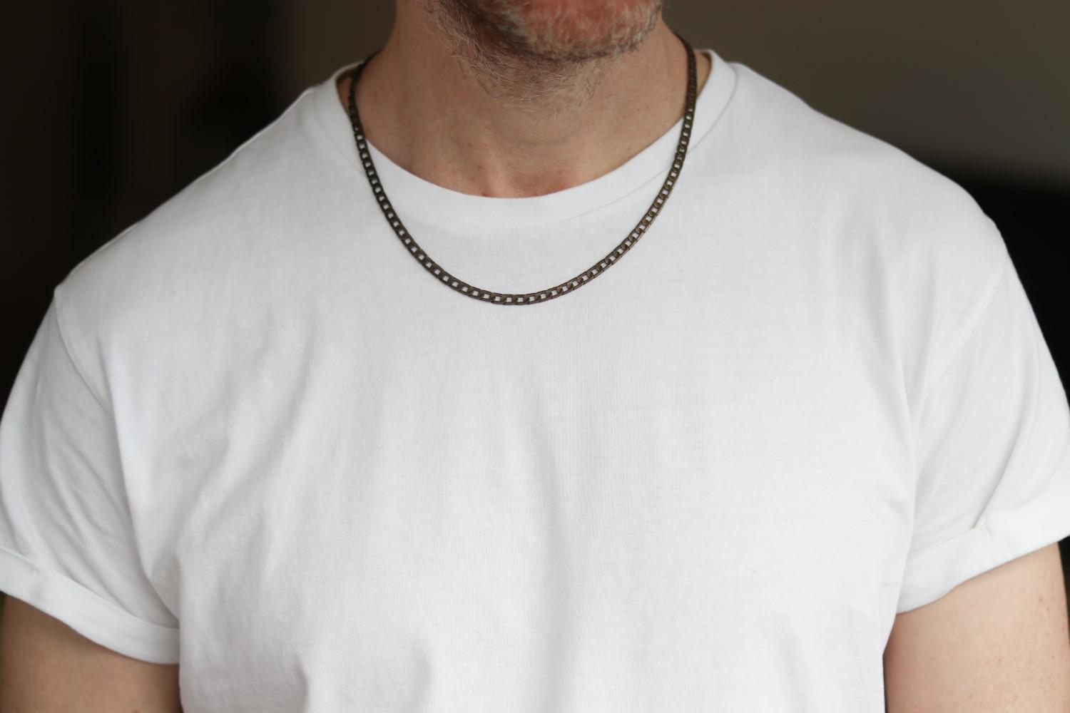 Bronze Links Chain Necklace for Men, Men