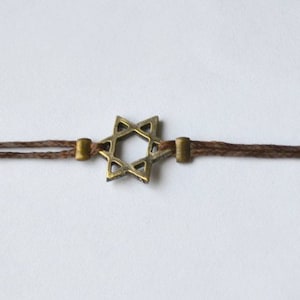 Star of David bracelet for men