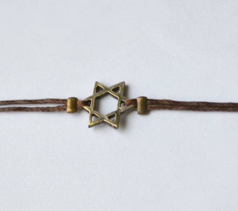 Star of David bracelet for men
