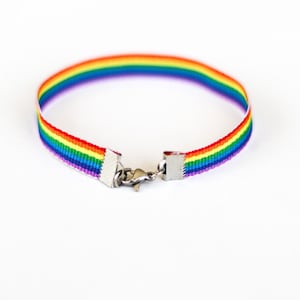 Pride Anklet, Rainbow Flag Colors, LGBT String Ankle Bracelet for Men ...