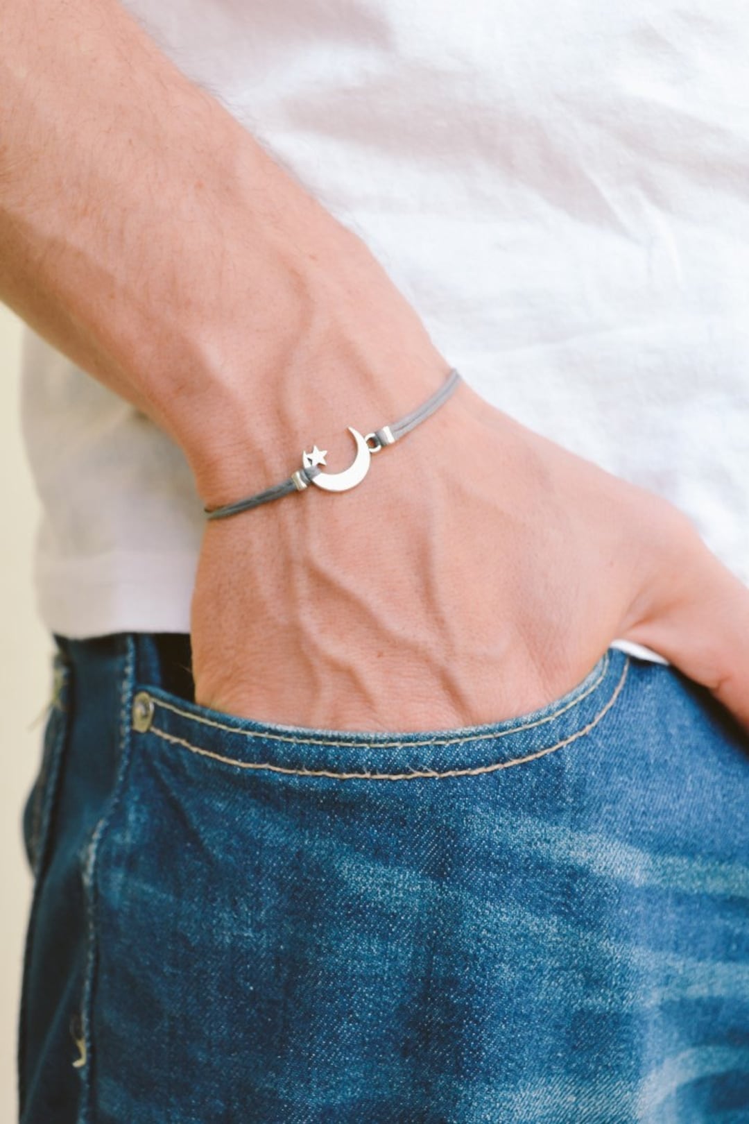 Mens moon best sale bracelet