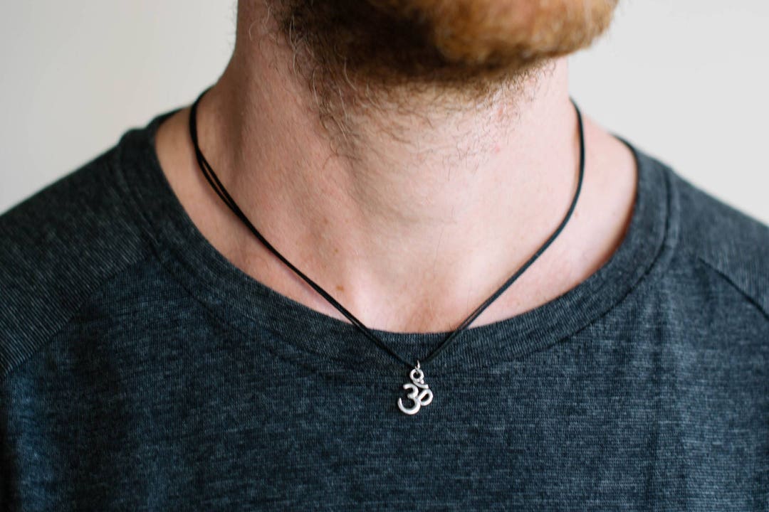 Life is what you make of it necklace for men, black cord, silver karma  pendant, men's necklace, inspiration jewelry, for him, yoga jewelry – Shani  & Adi Jewelry