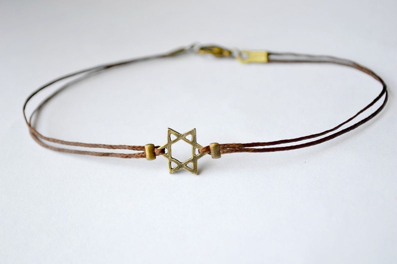 Star of David bracelet for men