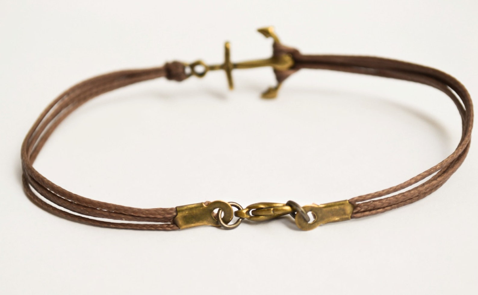 Anchor Cord Bracelet for Men Men's Bracelet Bronze Etsy