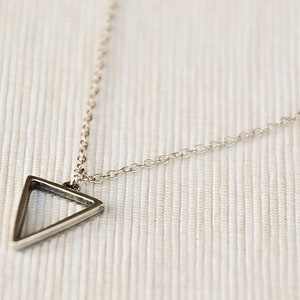 Triangle necklace for men