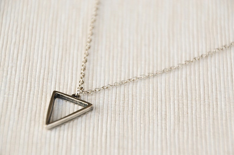 Triangle necklace for men