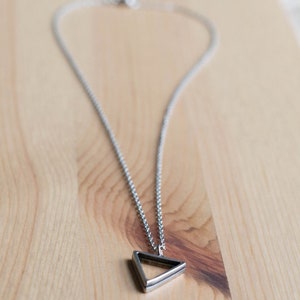 Triangle necklace for men