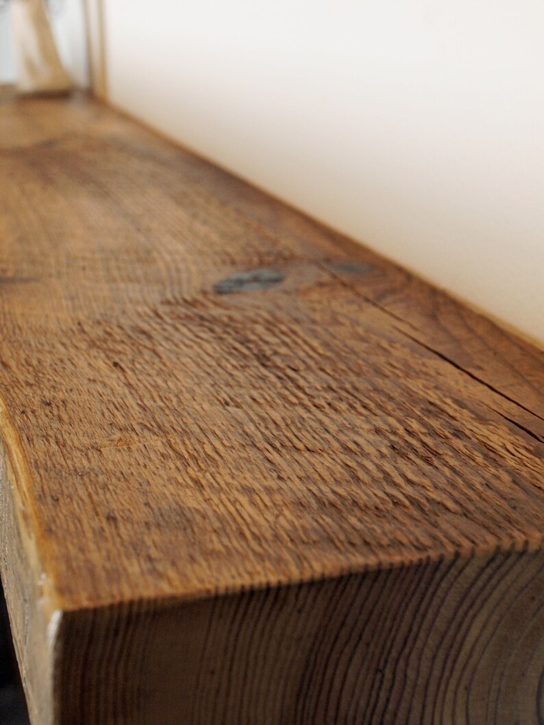 Rustic Reclaimed Pine Floating Shelf Shelves Antique Etsy