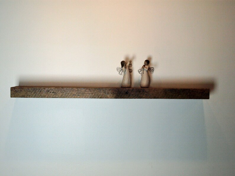 Rustic Reclaimed Pine Floating Shelf Shelves Antique Etsy