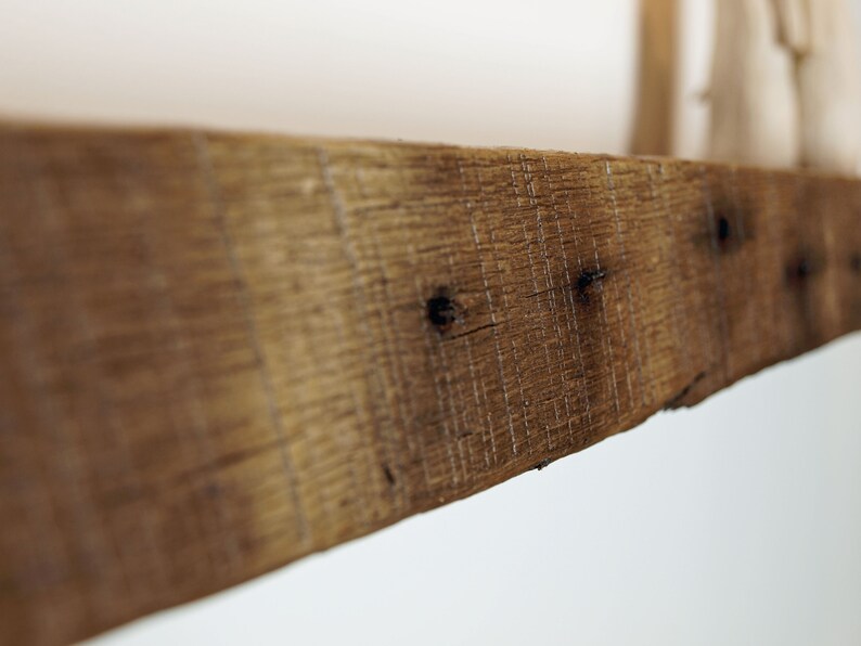 Rustic Reclaimed Oak Floating Shelf Shelves Antique Etsy