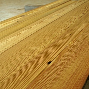 Spectacular Antique Heart Pine in Premium Grade Lumber. Surface Planed & Ripped Edges for easy DIY Projects. Reclaimed Heart of Pine Boards image 4