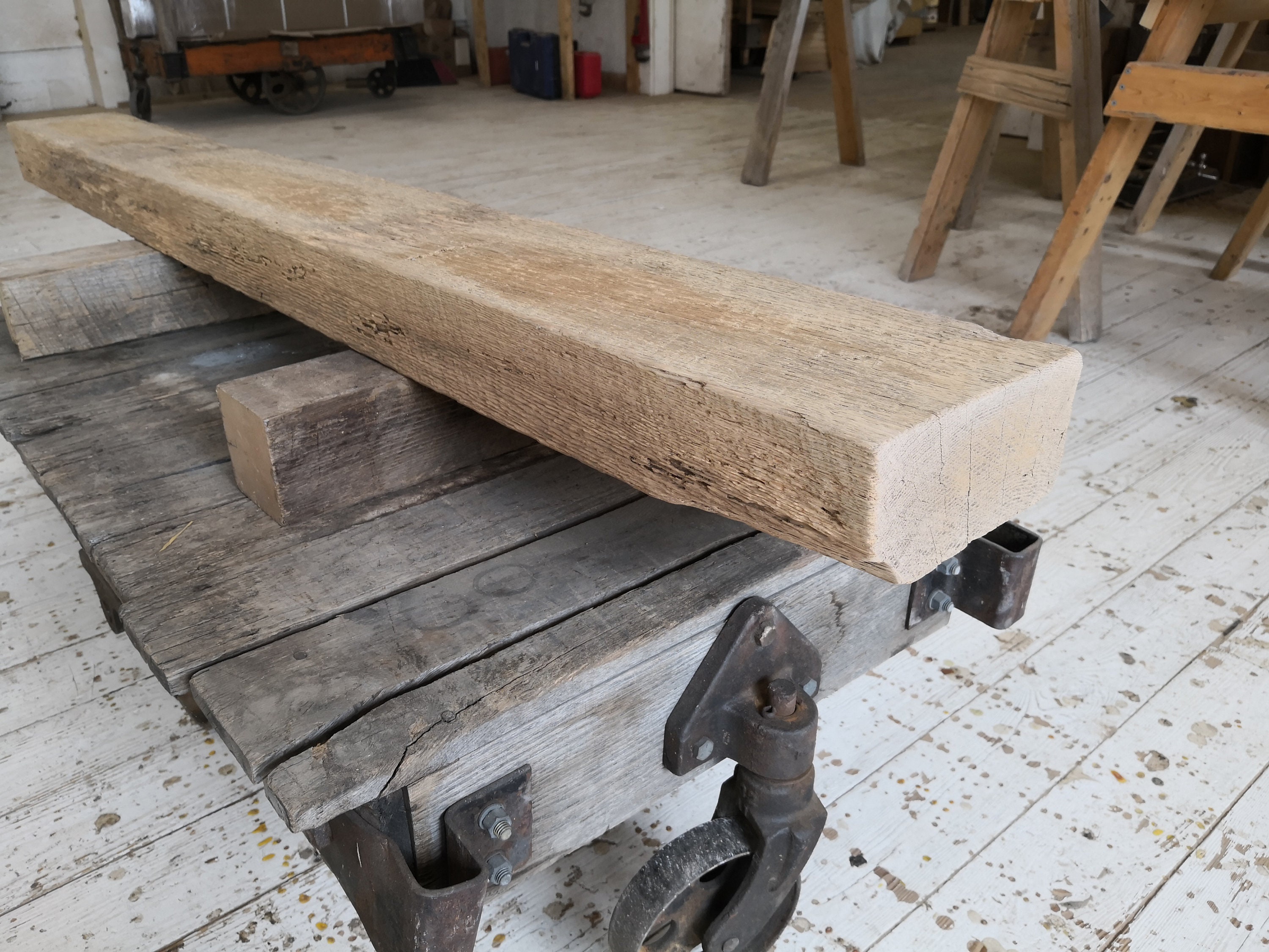 6 3/4 X 3 1/2 X 65 1/2 Reclaimed Oak Wood - Etsy
