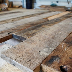 Antique Wormy Chestnut Reclaimed Barnboards Barnwood, Rustic, Planks, DIY (ORIGINAL)
