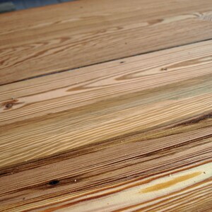 Spectacular Antique Heart Pine in Premium Grade Lumber. Surface Planed & Ripped Edges for easy DIY Projects. Reclaimed Heart of Pine Boards image 2