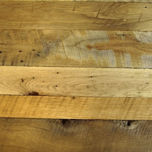 Reclaimed Oak Lumber for DIY projects. 100% Reclaimed Oak Barn Board, edged. Authentic Barnwood , Antique Wood PARTIALLY PLANED image 3