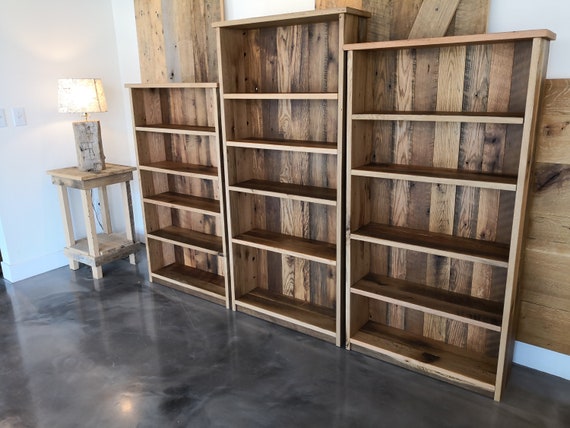 Reclaimed oak bookcase deals