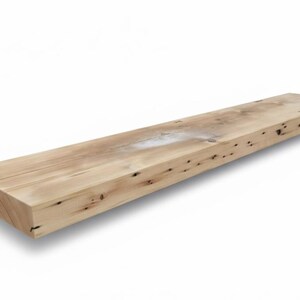 10 1/2" Deep Reclaimed Hemlock Fir Fireplace Mantel: Rustic Barn Beam Shelf immagine 1