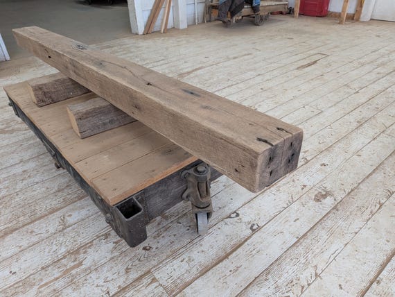 4" x 6" "x different length Reclaimed Antique Oak  Mantel, Shelf, Rustic, Farmhouse, Barnbeam (ORIGINAL)
