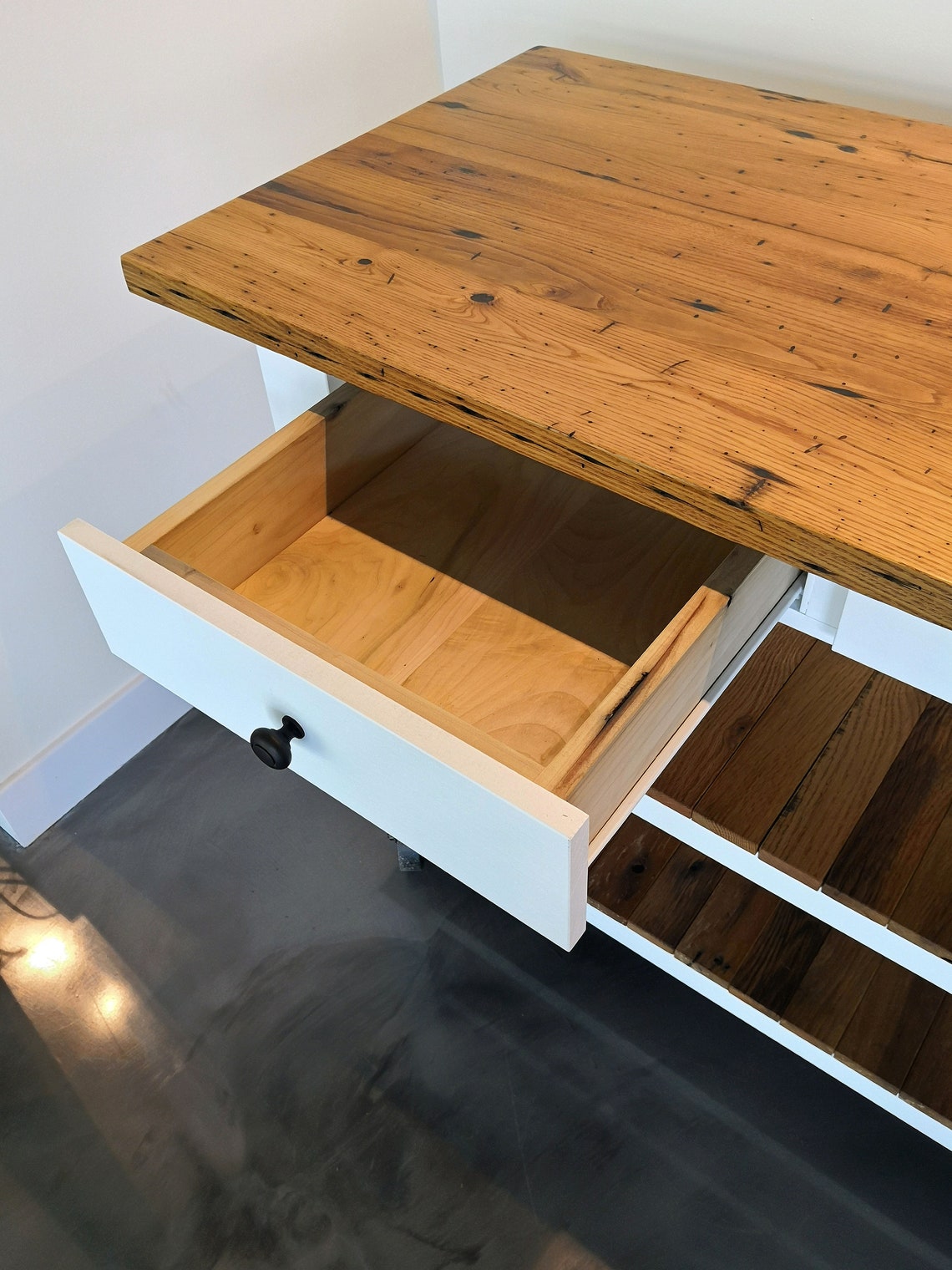 Rustic Reclaimed Chestnut Oak Island Bar Counter Top Kitchen Etsy