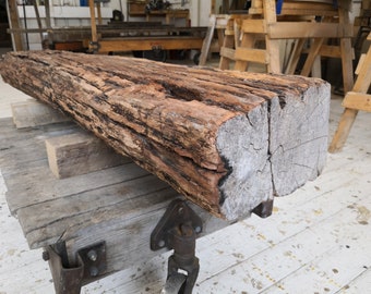 10 1/2"x7"x79" Hand Hewn Walnut Beam, Farmhouse, Barnbeam, Cabin, Farmhouse, Rustic (#412)