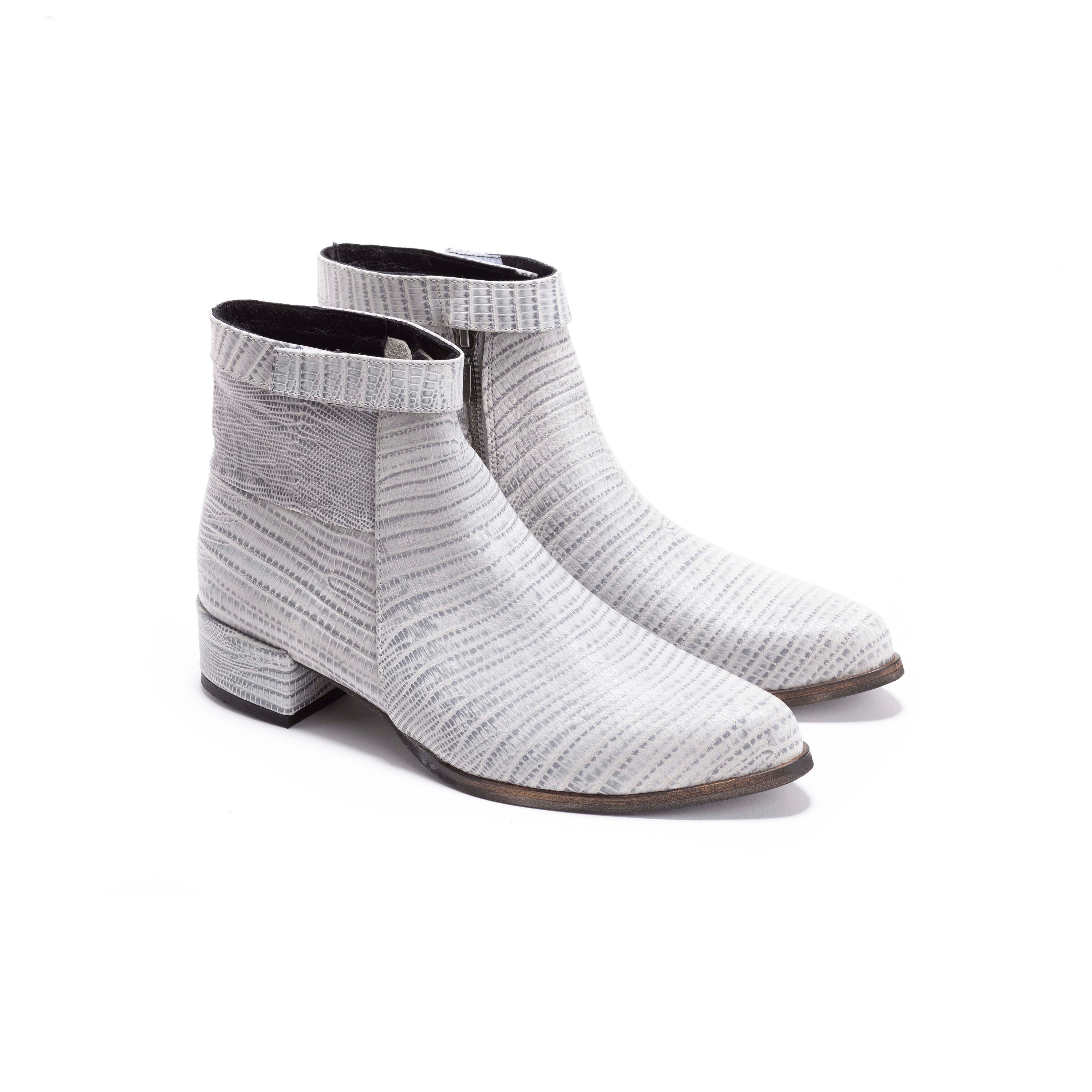 light gray ankle booties