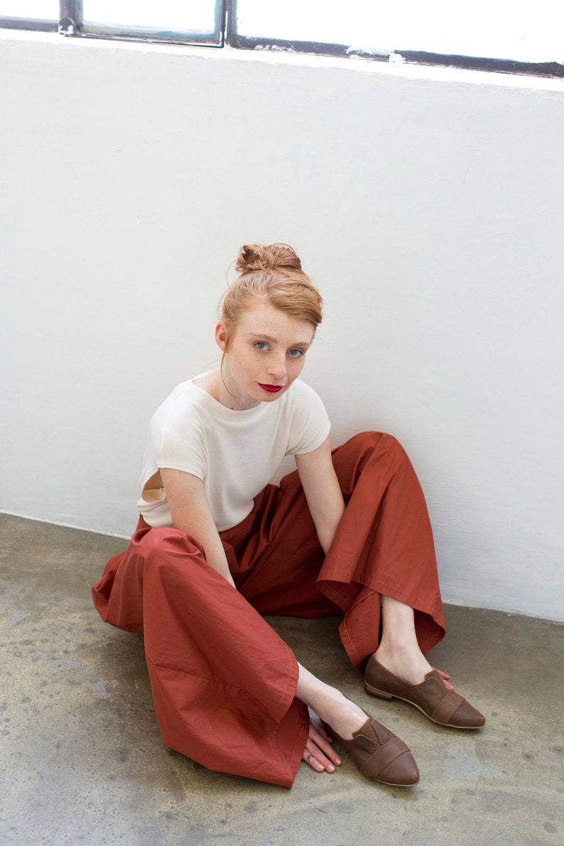 Brown Leather Flats Nora Free Shipping Brown Leather Loafers