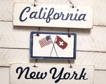 Brandy Melville Location Sign – Custom City, State, School or Country – Authentic Store Sign Made by Official Brandy Melville Sign Maker