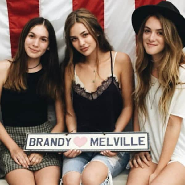 Brandy Melville Wood Sign with Heart - Original Brandy Signs - Custom Brandy Melville Signs