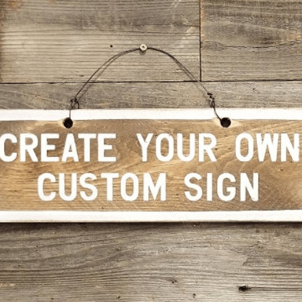 Personalized Wood Sign - Custom Painted Signs - Custom Business Signage | Weathered Signs