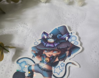 Bruja gatita Pegatina