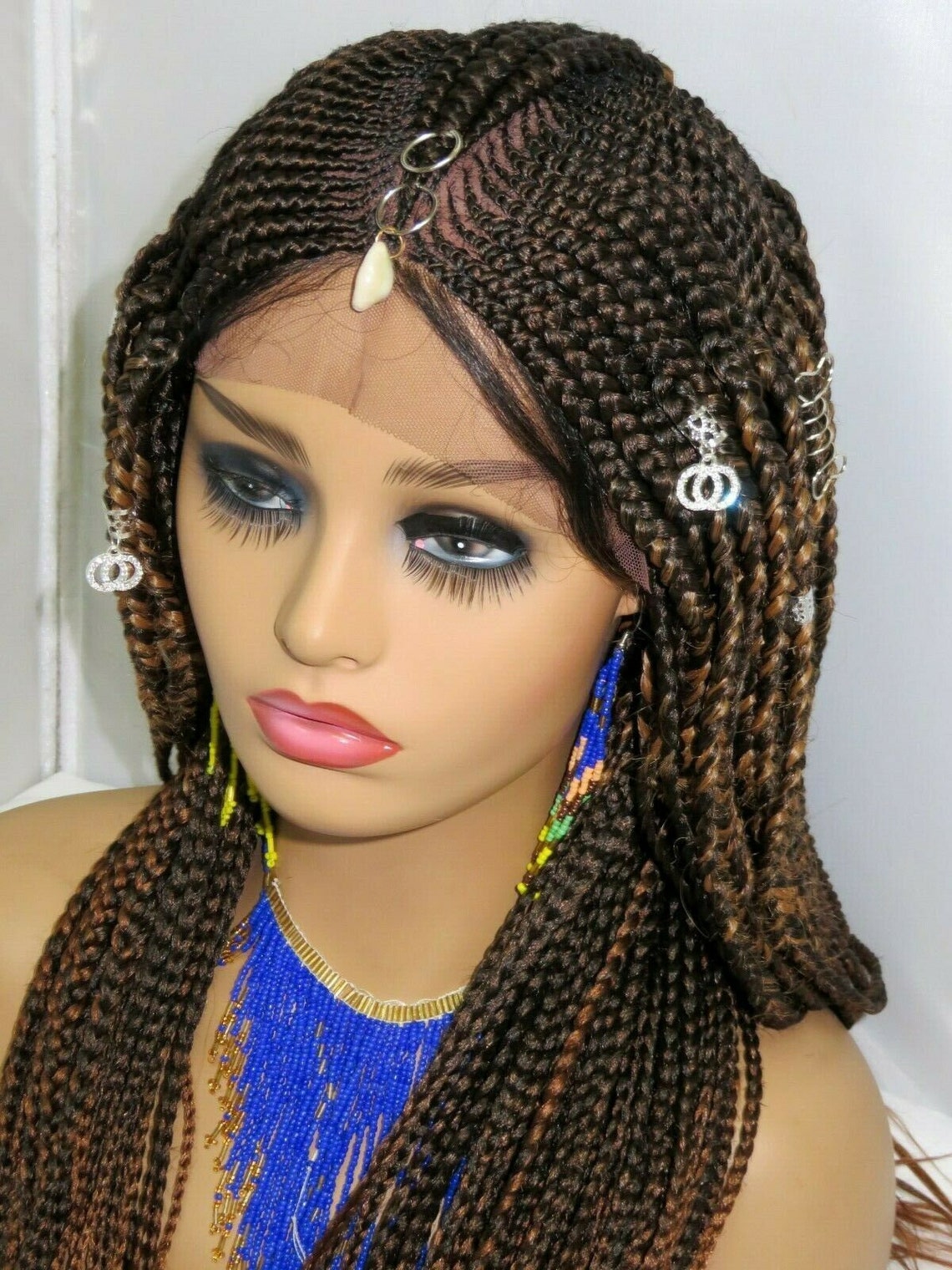 Ghana Weaving Wig Gevlochten Pruik Handgemaakte Fulani Etsy