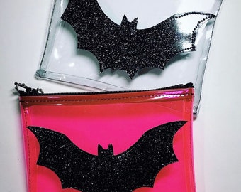 Clear Bat coin purse