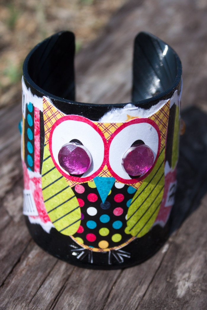 Green Winged Owl Cuff