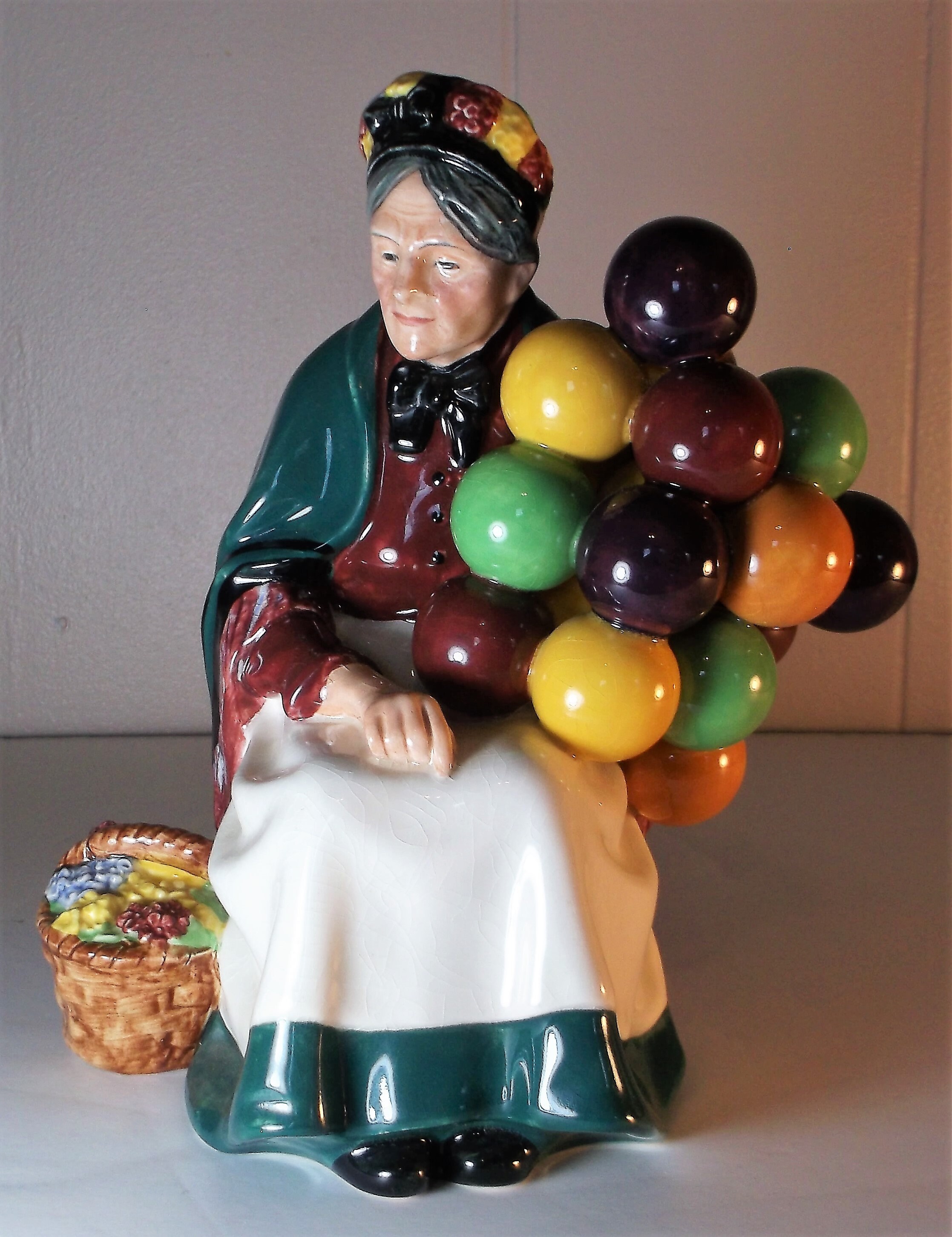Royal Doulton Porcelain Figurine The Old Balloon Seller Lady Etsy