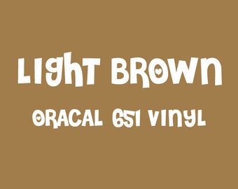 Oracal Light Brown Adhesive Vinyl - 651 High Performance Vinyl