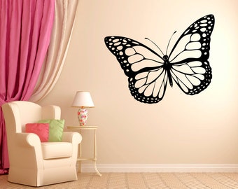 Exotic Butterfly Vinyl Wall Decal Graphics 29"x48" Large Bedroom Home Decor