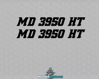 Demonized 2C Boat Registration Decals (3" tall x 24" wide)