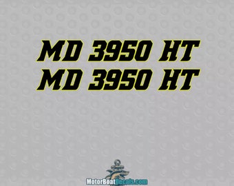 Demonized 2C Boat Registration Decals (3" tall x 24" wide)