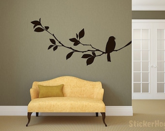 Bird Branch #1 Room Vinyl Wall Decal Graphics Bedroom Decor