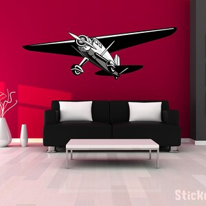 Vintage World War 2 Airplane Wall Decal Vinyl Aviation Sticker 9"x20 ...