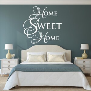 Wall Quote Home Sweet Home Vinyl Wall Decal #1 Graphics Home Decor