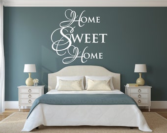 Wall Quote Home Sweet Home Vinyl Wall Decal #1 Graphics Home Decor