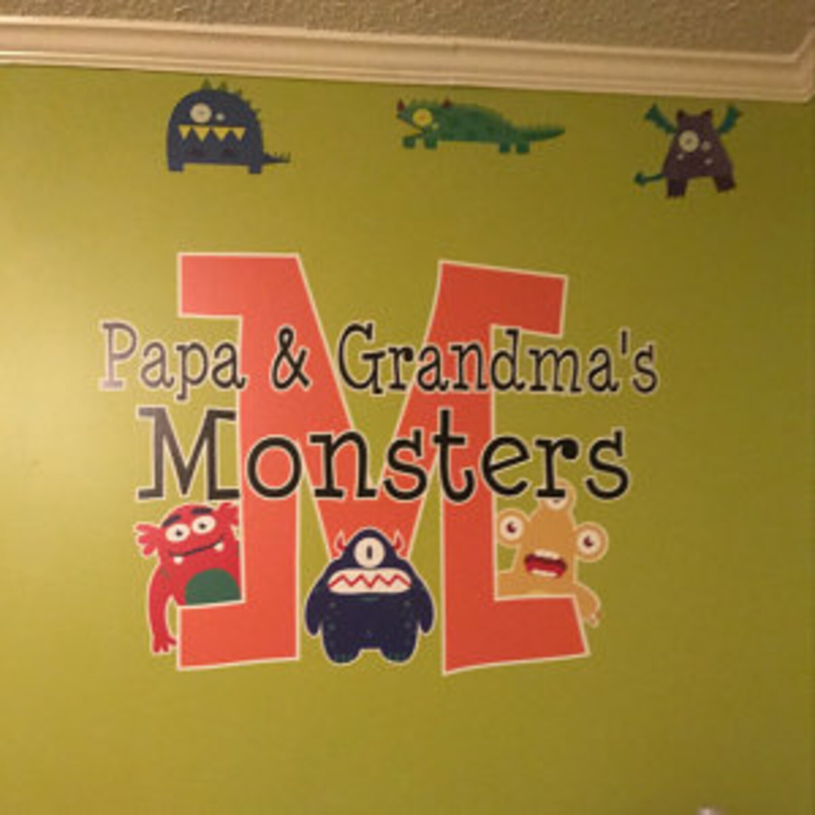 Custom Silly Monsters Name Monogram Wall Decal #1 Boys Girls Nursery ...