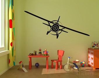 Airplane Vinyl Wall Decal Graphics 69"x22"" Bedroom Decor