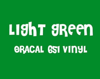 Oracal Light Green Adhesive Vinyl - 651 High Performance Vinyl