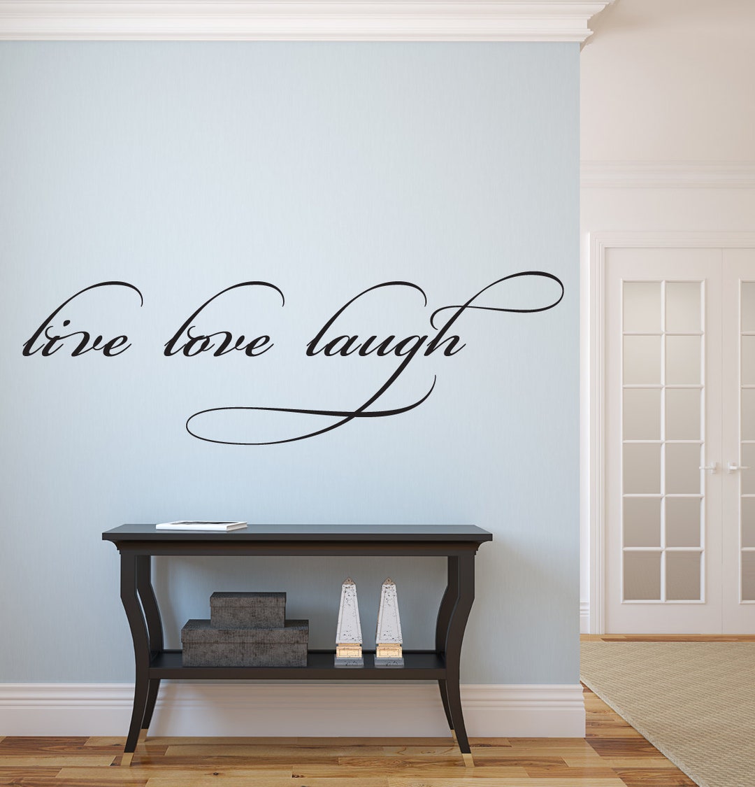 Live Laugh Love Vinyl Wall Decal Graphic 20"x7" Home Decor - Etsy