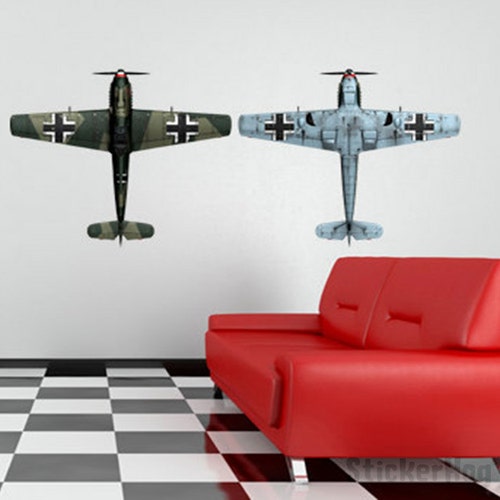 Vintage World War 2 Airplane Wall Decal Vinyl Aviation Sticker - Etsy